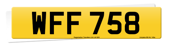 Registration number WFF 758